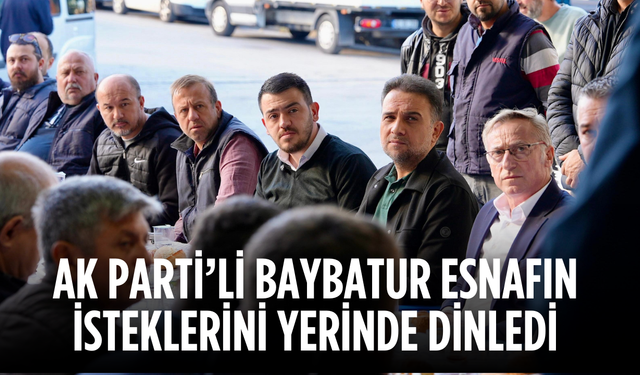 AK Parti’li Baybatur esnafın isteklerini yerinde dinledi