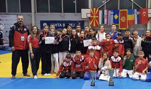 Yunusemre’nin judocuları Makedonya’dan zaferle döndü