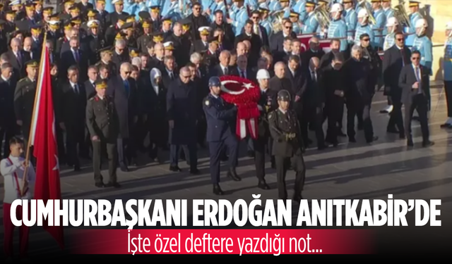 Cumhurbaşkanı Erdoğan Anıtkabir'de