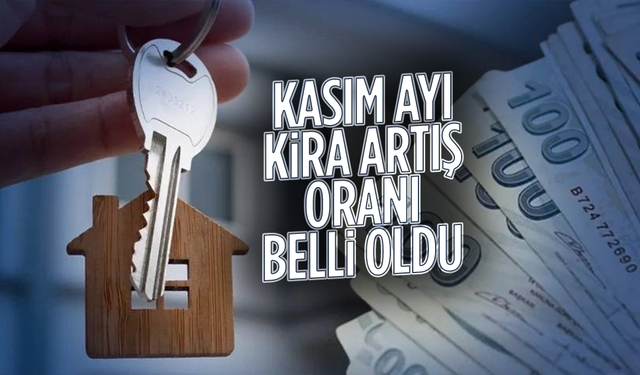 Kasım ayı kira artış oranı belli oldu