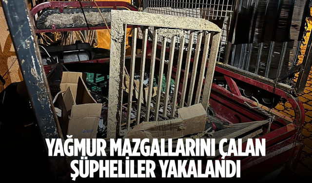 MASKİ’ye ait yağmur mazgallarını çalan şüpheliler yakalandı
