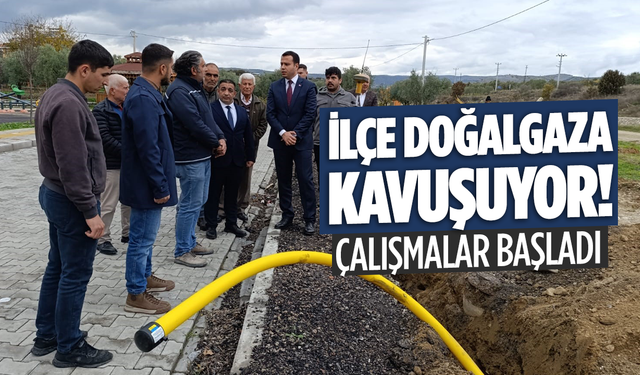 Köprübaşı’nda doğalgaz için ilk kazma vuruldu