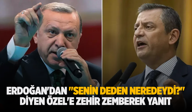 Erdoğan'dan "Senin deden neredeydi?" diyen Özel'e zehir zemberek yanıt
