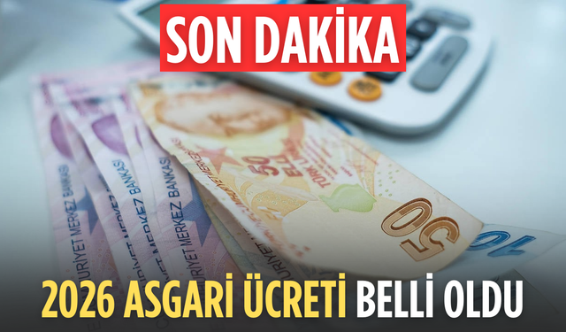 2026 asgari ücreti belli oldu
