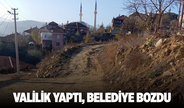 Valilik yaptı, belediye bozdu
