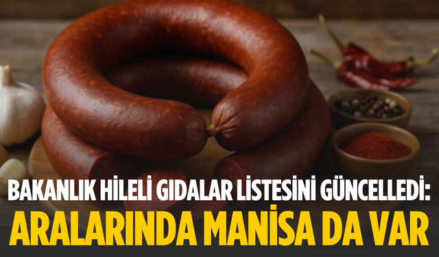 Bakanlık hileli gıdalar listesini güncelledi: Manisa da listede