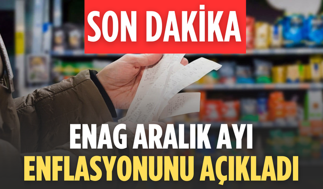 ENAG aralık enflasyonunu açıkladı: Aylık artış yüzde 2,11 oldu