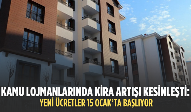 Kamu lojmanlarına zam yapıldı: 2026 kira bedelleri Resmi Gazete’de yayımlandı