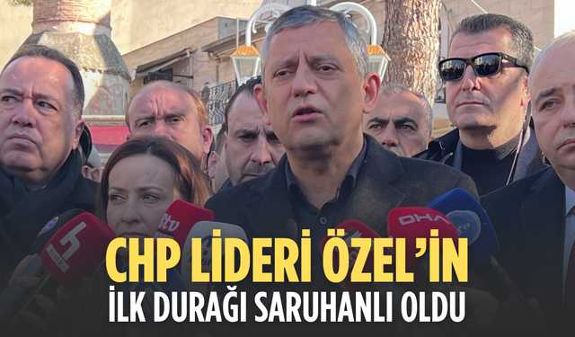 Özgür Özel yeni yılın ilk programını Manisa Saruhanlı’da yaptı