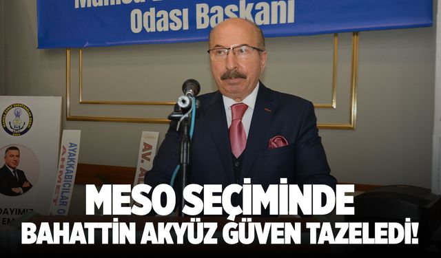 MESO Genel Kurulu’nda Bahattin Akyüz Güven Tazeledi