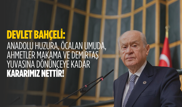 Bahçeli’den Öcalan ve Demirtaş mesajı