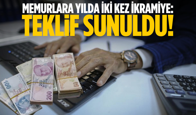 Memurlara yılda iki ikramiye teklifi