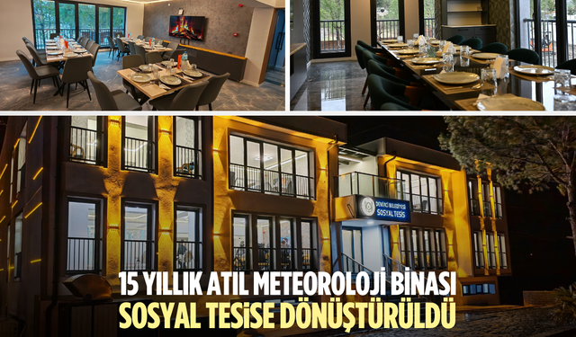 Manisa'da 15 yıllık atıl meteoroloji binası sosyal tesise dönüştürüldü