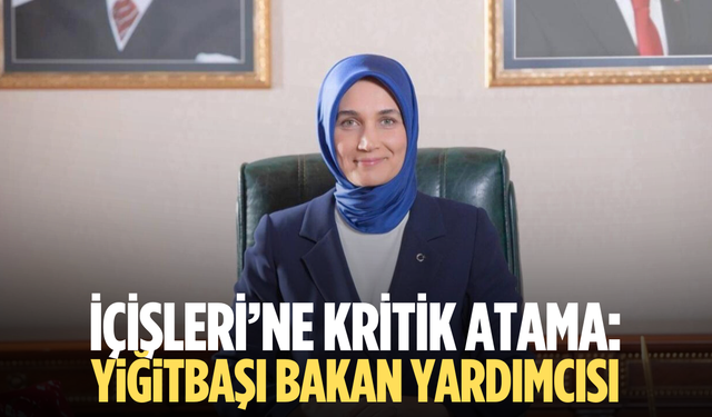 İçişleri’ne kritik atama: Yiğitbaşı bakan yardımcısı