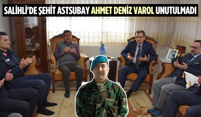 Salihli'de şehit Astsubay Ahmet Deniz Varol unutulmadı
