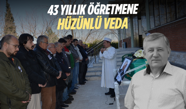 43 yıllık öğretmene hüzünlü veda
