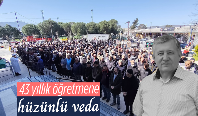 43 yıllık öğretmene hüzünlü veda