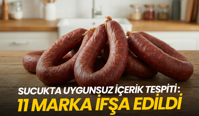 Sucukta uygunsuz içerik tespiti: 11 marka ifşa edildi