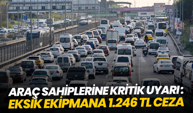 Araç sahiplerine kritik uyarı: Eksik ekipmana 1.246 TL ceza