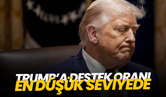 Trump’a destek oranı en düşük seviyede