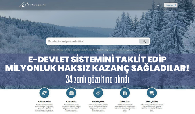 E-devlet görünümlü site üzerinden milyonluk ilk evim kampanyası vurgunu
