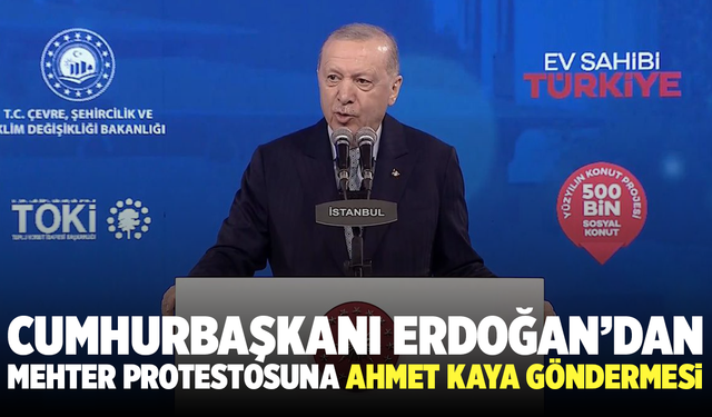 Cumhurbaşkanı Erdoğan’dan Mehter protestosuna Ahmet Kaya göndermesi