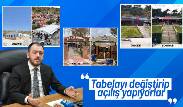 Ak Partlili İlkcan Durmaz: "Tabelayı değiştirip yeniden açılış yapıyorlar"