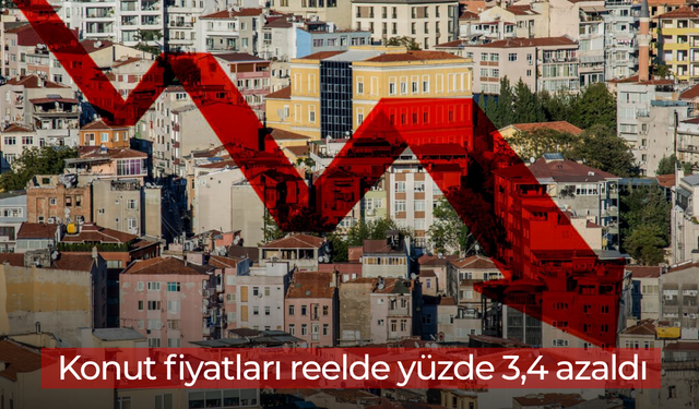 TCMB: "Konut fiyatları reelde yüzde 3,4 azaldı"