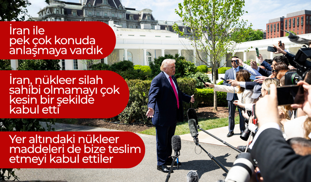Trump: "İran ile pek çok konuda anlaşmaya vardık"