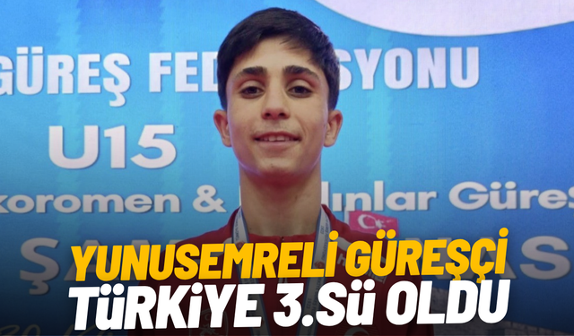 Yunusemreli güreşçi Kalay'dan bronz madalya