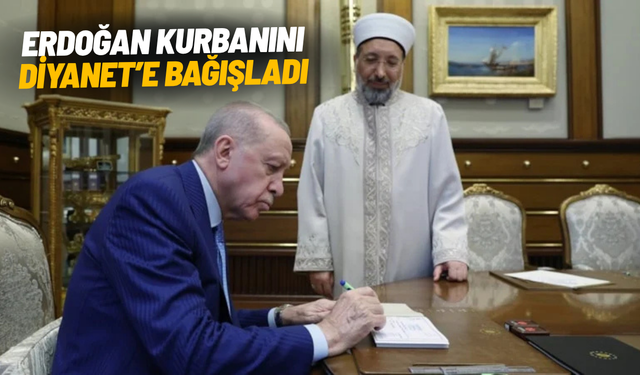 Cumhurbaşkanı Erdoğan’dan TDV’ye kurban bağışı