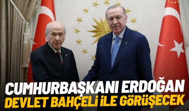 Cumhurbaşkanı Erdoğan, Devlet Bahçeli ile görüşecek