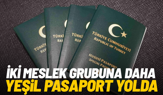 İki meslek grubuna daha yeşil pasaport yolda