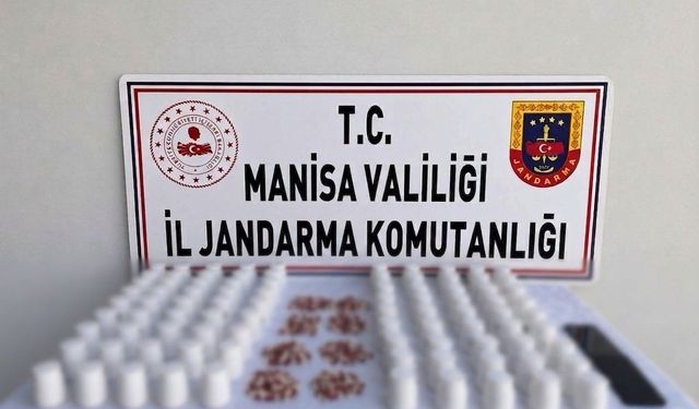 Salihli'de 5 bin 238 adet uyuşturucu hap ele geçirildi