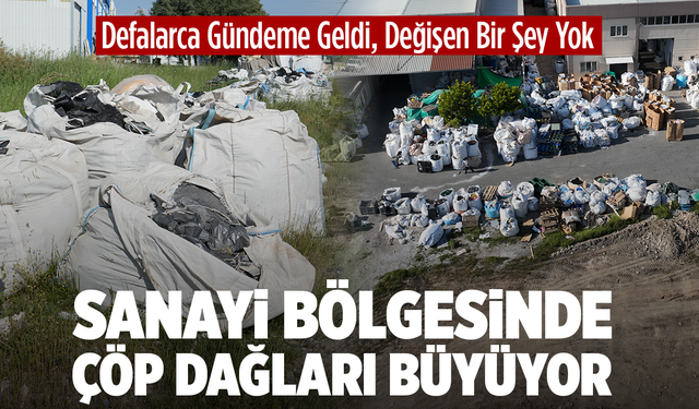 Defalarca Gündeme Geldi, Değişen Bir Şey Yok: Sanayi Bölgesinde Çöp Dağları Büyüyor