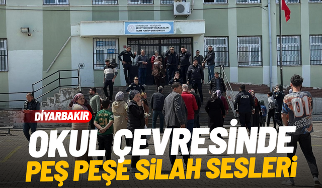 Okul çevresinde peş peşe silah sıkıldı, öğrenciler ve veliler korku dolu anlar yaşadı