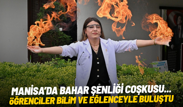 Manisa'da öğrenciler bahar şenliği ile geleceğe çiçek açtı