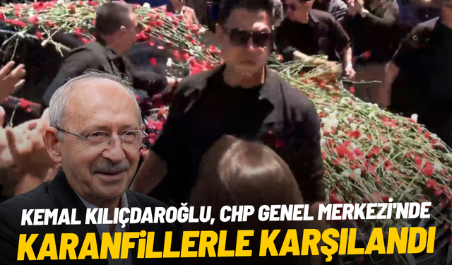 Kemal Kılıçdaroğlu, CHP Genel Merkezi'nde karanfillerle karşılandı