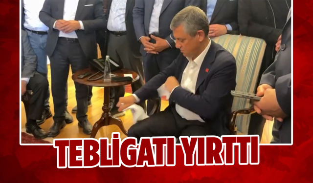 Özgür Özel tahliye tebligatını yırttı attı: Bunun için yıktılar baba ocağını