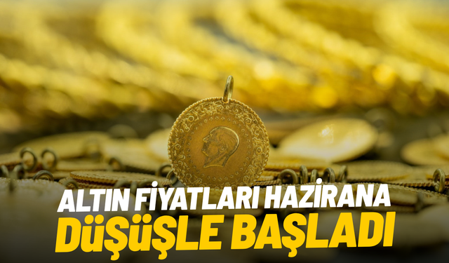 Altın fiyatları hazirana düşüşle başladı