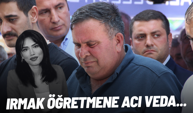 Irmak öğretmene acı veda...