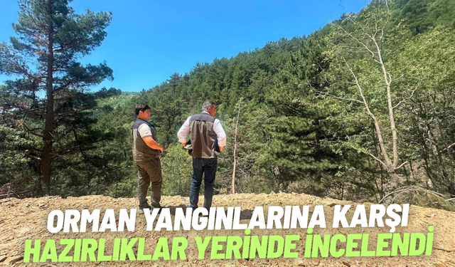 Orman yangınlarına karşı hazırlıklar yerinde incelendi