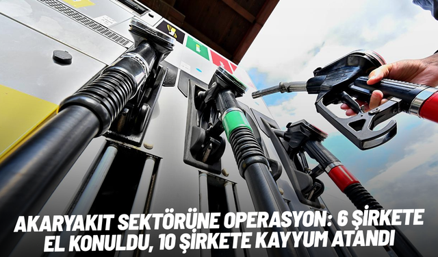 Akaryakıt sektörüne operasyon: 6 şirkete el konuldu, 10 şirkete kayyum atandı