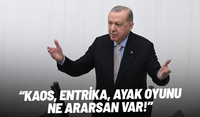 Erdoğan'dan muhalefete: Kaos, entrika, ayak oyunu ne ararsan var