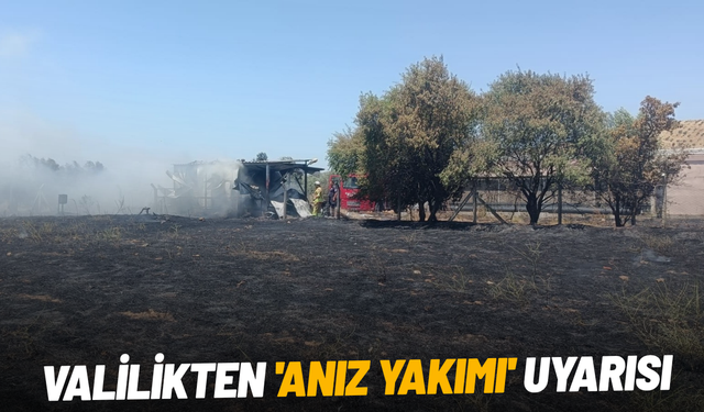 Valilikten 'Anız yakımı' uyarısı