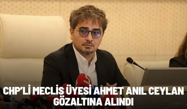 CHP’li Meclis Üyesi Ahmet Anıl Ceylan Gözaltına Alındı