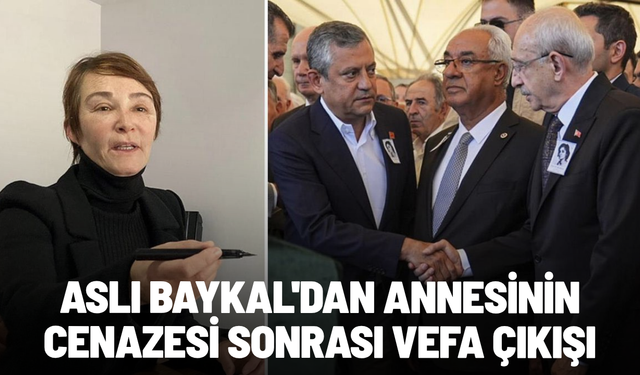 Aslı Baykal'dan annesinin cenazesi sonrası vefa çıkışı