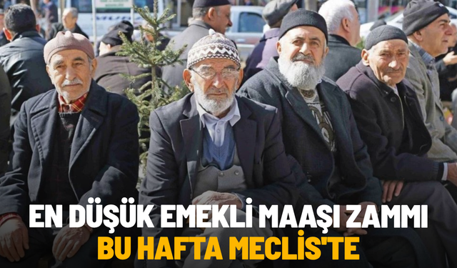 En düşük emekli maaşı zammı bu hafta Meclis'te