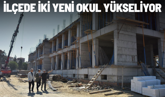 Salihli'de iki yeni okul yükseliyor