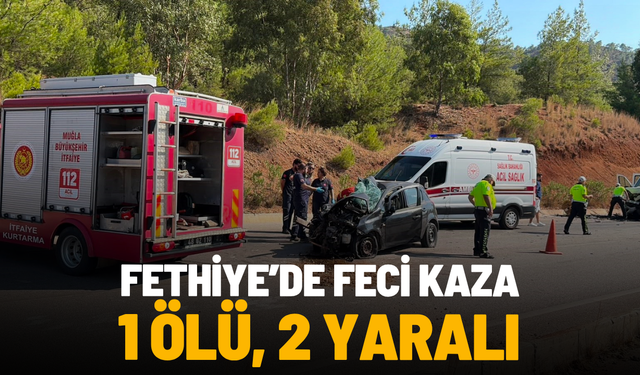 Fethiye'deki kazada bir kişi hayatını kaybetti